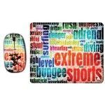 Mouse USB Óptico + Mouse Pad Extreme Sports 6319