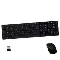 Teclado Multimídia + Mouse Óptico Sem Fio 9301